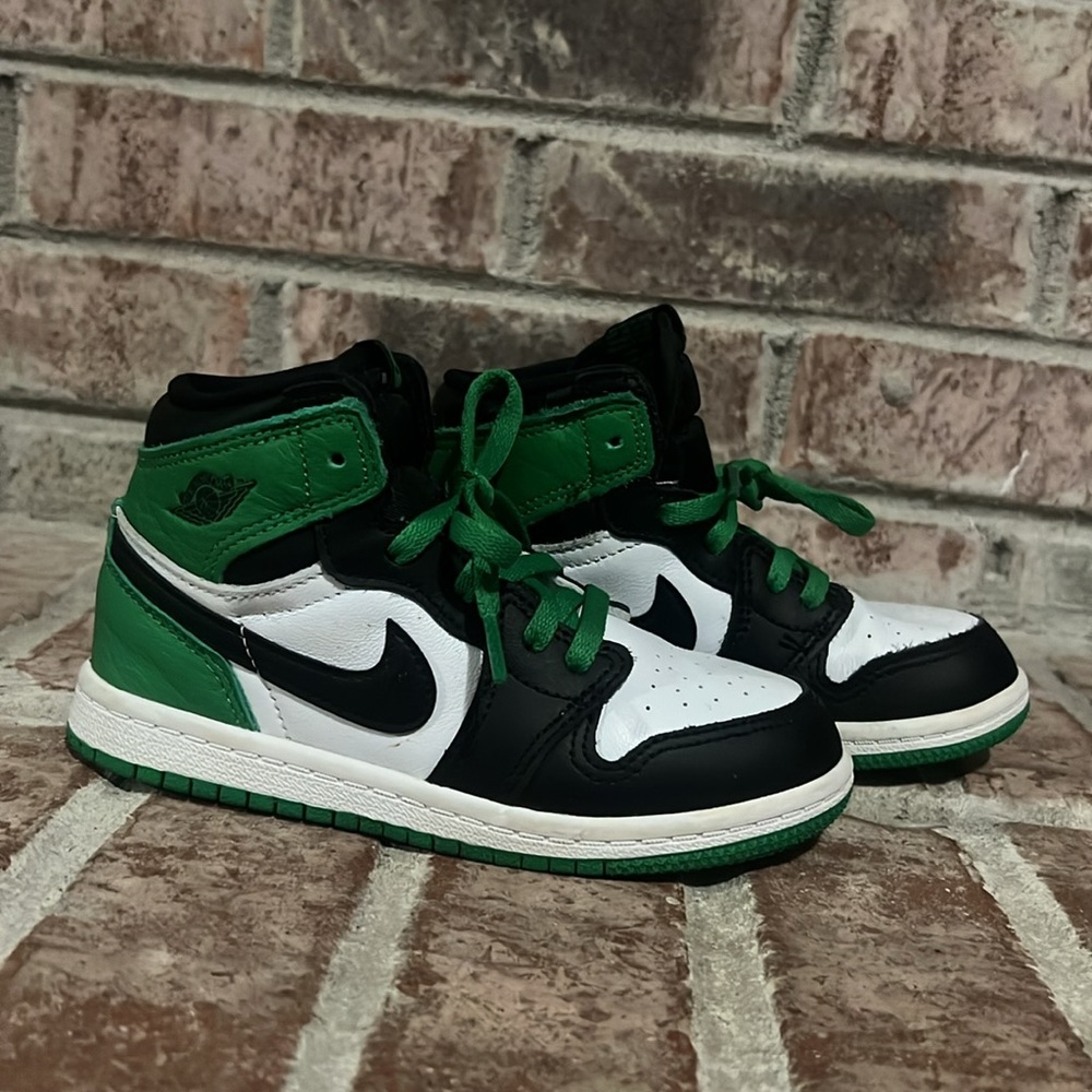 Kids Toddler Jordan 1 retro Og Lucky green size 10c
